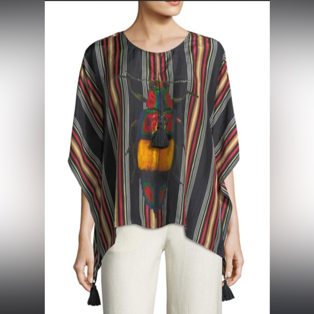 Striped Bug Popover Top By Figue - image 1